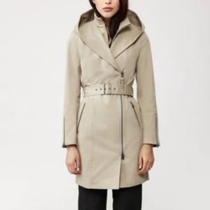 Mackage Adela Trenchcoat, XS, Sand color